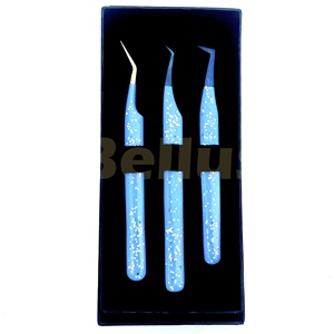 Pince à épiler en acier inoxydable de haute précision Outil d'extension de cils durable avec option de logo personnalisé et pointe de couleur contrastée - Product Image 6