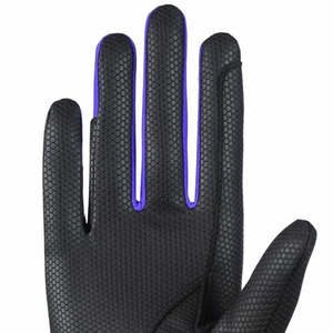Guantes de equitación ecuestres profesionales para hombre personalizados de cuero genuino antideslizante invierno térmico Anti-Split Grip - Product Image 6