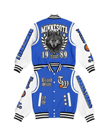 Noir Faux Pu Cuir Court Street Style Logo Recadrée Letterman Vestes Personnalisé Boxy Varsity Bomber Veste Hommes