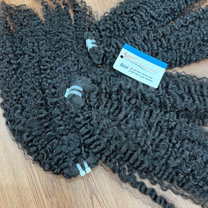 Vente de cheveux humains vietnamiens vierges bruts extensions de cheveux birmans bouclés trame de cheveux faisceaux bouclés birmans trame - Product Image 4