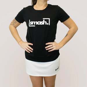 เสื้อยืดผ้าฝ้ายผู้หญิง Smash สีดำ XL - Product Image 3