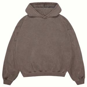 Sweat-shirt à capuche épais personnalisé avec logo OEM, 380 g/m², en polaire, unisexe, sweat-shirt à capuche hip-hop, lourd, 3D, à effet gonflé, pour femmes - Product Image 1