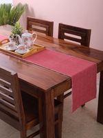 Set de table et chemin de table en coton tissé 100 % coton, motif carré uni, luxe moderne, séchage rapide, pour la maison, les hôtels et les mariages