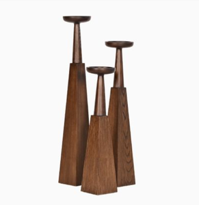 Ensemble de 3 chandeliers en aluminium coulé italien de haute qualité, porte-bougie en métal, décoration d'intérieur, élégant support de bougie pour table - Product Image 6