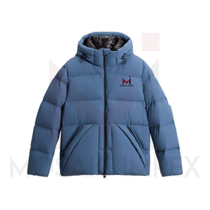 Mosaic Impex Parka de invierno para hombre, chaqueta acolchada, último diseño, capucha de lona de poliéster negro, cazadora acolchada de pato para equipo al aire libre - Product Image 3