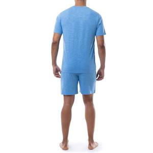 ชุดเซ็ตเสื้อยืดและกางเกงขาสั้นลำลองผ้าฝ้ายสำหรับผู้ชาย ดีไซน์ใหม่ ชุดลำลองสองชิ้น - Product Image 2