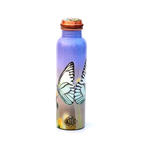 High Standard Enamel Print Pure <b>Copper</b> Sport Water <b>Bottle</b> Indian Exporter Metal Drinkware enamel <b>copper</b> <b>bottles</b> - Product Image 1