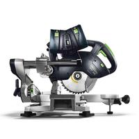 Sierra Ingletadora Combinada Festool KSC 60 EB 5,2 I-Plus (577174) de 18V y 5.2Ah con Batería de Iones de Litio, 216mm (8-1/2 Pulgadas), Kit Combinado con Estuche Rígido