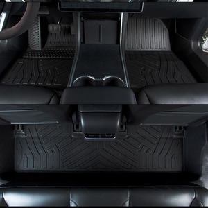 Tapis de sol pour Tesla Model 3 - Ensemble complet antidérapant, <span class=keywords><strong>accessoires</strong></span> intérieurs - Product Image 1