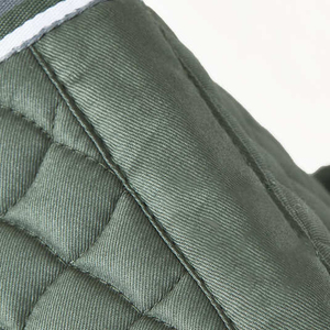 Alfombrilla de sillín de caballo acolchada con corte de diamante satinado, servicio OEM, almohadilla de sillín de caballo de Color sólido personalizada, juego de almohadillas de sillín ecuestre - Product Image 5