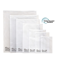 Sacs en plastique pour vêtements avec logo imprimé OEM, GRS PCR, pour robes et chemises, avec fermeture éclair givrée auto-scellante