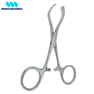 Nuevas Pinzas para Toallas de Acero Inoxidable de Alta Calidad, de 4 a 10 cm, Forma Curva, Accionamiento Manual, INNOVAMED - Product Image 2