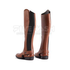 Polainas de cuero para equitación, protección para las piernas, para entrenamiento de equitación inglesa y uso diario. - Product Image 6