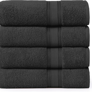 Serviettes de bain luxueuses en coton d'Inde Serviettes de plage écologiques et élégantes à absorption rapide - Product Image 5