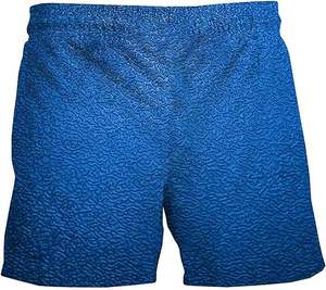 Shorts de bain en gros pour hommes, taille plus, respirants, réversibles, couleur unie, été, logo personnalisé - Product Image 3