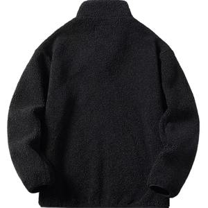 Manteau en polaire pour hommes, veste de sports d'hiver zippée avec capuche, pull décontracté, vêtements d'extérieur de fitness, doublé, brodé, avec motif de teinture - Product Image 2