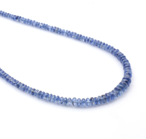 Collier en perles de kyanite bleue fait main par un designer avec fermoir en argent sterling 925, pierre précieuse naturelle, bijoux à porter au quotidien - Product Image 3