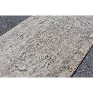 พรมขนแกะตุรกี9,7ft 6ชิ้นวินเทจผ้าทอสีเบจสีน้ำตาลและสีเบจสำหรับตกแต่งห้องนั่งเล่นพื้นหลัง - Product Image 5