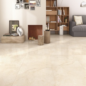 Crema Marfil gvt กระเบื้องพอร์ซเลนขัดเงาขนาด600x1200มม. ดูหินอ่อนสีเบจคลาสสิกสำหรับโรงเรียนห้องน้ำห้องรับประทานอาหารวิลล่าห้องอ่านหนังสือ - Product Image 1