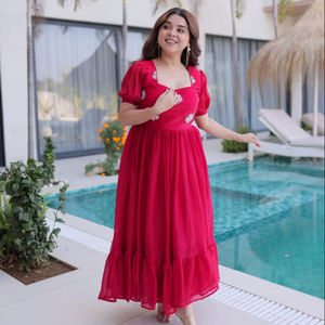 Vêtements indiens et pakistanais, robe Anarkali de créateur exclusive, collection premium, dernières tenues ethniques prêtes à porter, tenue de fête de mariage indienne - Product Image 1