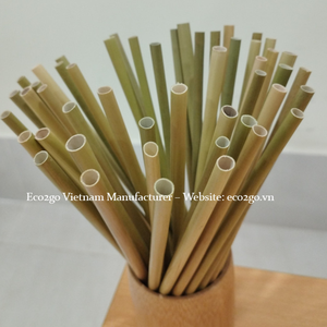 Pailles d'herbe biodégradables organiques Vietnam/Pailles d'herbe/Pailles d'herbe verte fabriquées au Vietnam - Product Image 3