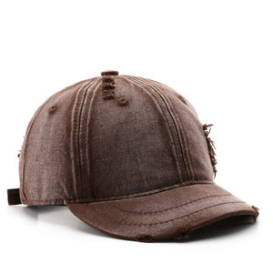 Gorra de béisbol de 6 paneles de algodón desgastado lavado con ácido de alta calidad logotipo personalizado bordado estilo callejero Vintage al por mayor - Product Image 5