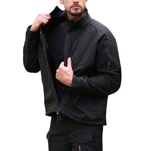 Vente en gros 2023 veste softshell en toile imperméable pour hommes pour la randonnée et l'escalade manteau universitaire pas cher avec fermeture éclair pour l'hiver - Product Image 5