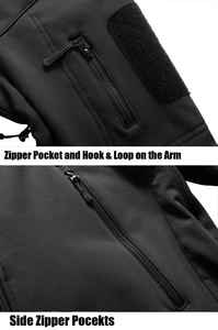2026 Winter Custom Tactical Training Hiking Fleece Softshell <b>Jacket</b> <b>Men's</b> Outdoor Plus Size <b>Jacket</b> - Product Image 6