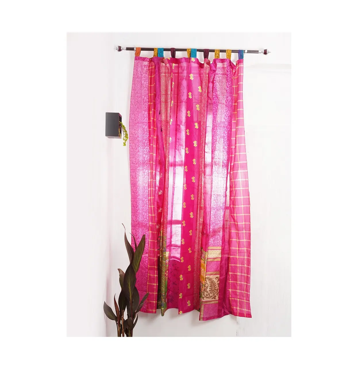 Premium Quality Handmade Latest Decorative Door Drape Window Home Decor Silk Curtain from Indian Exporter