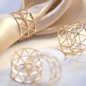 Prix abordable et ronds de serviette décoratifs en acier inoxydable avec des conceptions polyvalentes pour améliorer tous les types de repas - Product Image 5