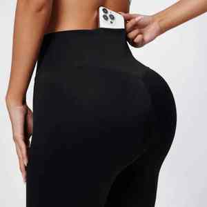 กางเกงเลกกิ้งโยคะเอวสูงยืดได้สำหรับผู้หญิงกางเกงจัดทรงเข้ารูปทำมุมทรงสลิม - Product Image 2