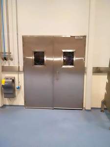 Portes en verre en acier inoxydable de haute qualité, à une ou deux battants, résistantes au feu, insonorisées, contemporaines, en fibre de verre, diverses - Product Image 4