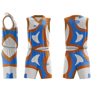 Maillot de basket-ball de haute qualité pour hommes, ensemble short et haut, impression numérique personnalisable, respirant, options de taille plus, chemise de sport - Product Image 2