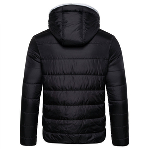 Veste d'hiver matelassée pour homme personnalisée 2025-26, veste matelassée de qualité supérieure, légère, à fermeture éclair, à capuche, vestes d'hiver matelassées - Product Image 6