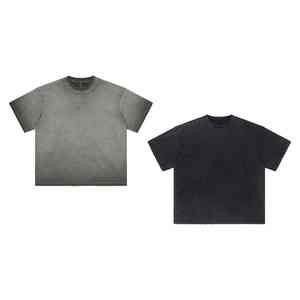 T-shirt en coton délavé à l'acide personnalisé pour hommes Fabricant d'impression ODM T-shirts surdimensionnés, graphiques et unis Vente en gros de vêtements unisexes pour hommes - Product Image 1