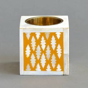 LAMETIERARTZ Encens en bois fait main avec incrustation d'os et de nacre indienne couleur menthe, design personnalisé, spécial Pâques - Product Image 3