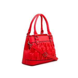Rojo P35887 Bolso de mano formal Bolso de noche de concha de metal de cuero de moda clásico con decoración de cadena Uso diario informal - Product Image 2