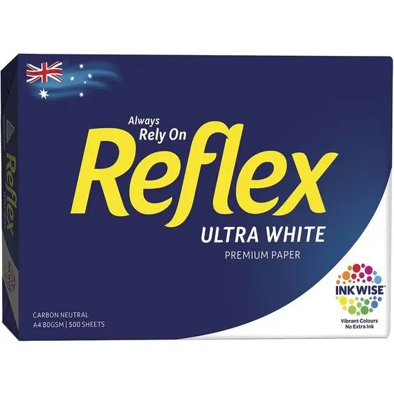 Top quality Reflex Ultra White A4 Copy Paper 80gsm Box 5 Reams Where to Buy Quality A4 copy paper Available