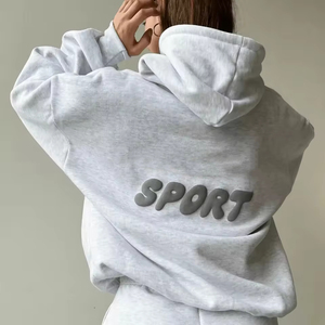 Nueva Sudadera con Capucha Unisex de Alta Calidad, Sólida, de Invierno, Teñida, de Forro Polar Transpirable, de Secado Rápido, con Logotipo Estampado, de Gran Peso y Talla Grande - Product Image 3