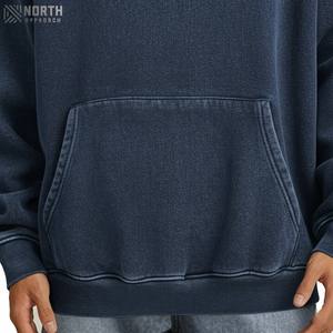 Sweats à capuche délavés à l'acide avec logo personnalisé pour homme de haute qualité taille supplémentaire 100% coton sweats à capuche et sweat-shirt réversibles pour hommes - Product Image 5