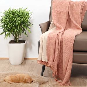 Jeté de mousseline, vente en gros, couvertures turques personnalisées, jeté de luxe pour canapé, personnalisé pour la décoration de la maison, 100% coton - Product Image 1