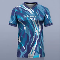 Camiseta de fútbol con estampado de sublimación 100% poliéster algodón impresión Digital fútbol deportes camiseta de fútbol 2025