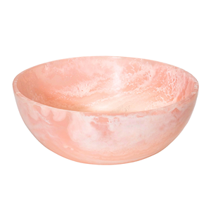 Diseñador y tendencia Nuevo plato de resina de color sombreado Plato de resina natural redondo Look Vajilla Tazón Fruta Servir Ensaladeras - Product Image 3