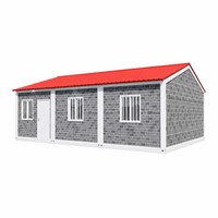 Maison conteneur modulaire de luxe de 20 pieds, détachable, villa préfabriquée moderne, maison en kit pour bureau ou site distancé
