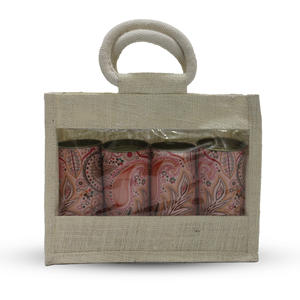 Sac à poignée en corde de jute naturelle pour cadeaux de retour usage quotidien ou emballage d'épicerie quantité minimale de commande d'impression de logo personnalisé 50 commandes en gros disponibles - Product Image 4