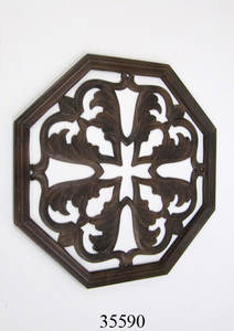 Panneau mural en bois décoratif de fleurs, Plaque murale - Product Image 6