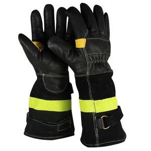 Guantes de Trabajo Resistentes de Piel de Oveja, Transpirables, con Doble Palma, Protección Contra Cortes, Ignífugos, para Invierno, Uso en Exteriores - Product Image 6