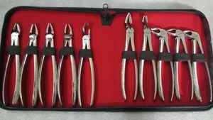 Medicab Lot de 10 pinces d'extraction dentaires manuelles réutilisables de haute qualité Matériau en acier inoxydable certifié CE Classe I - Product Image 6