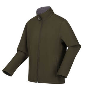 แจ็กเก็ตซอฟต์เชลล์แบบมีซิปสำหรับผู้ชายคอตั้งโลโก้ของคุณเอง - Product Image 2