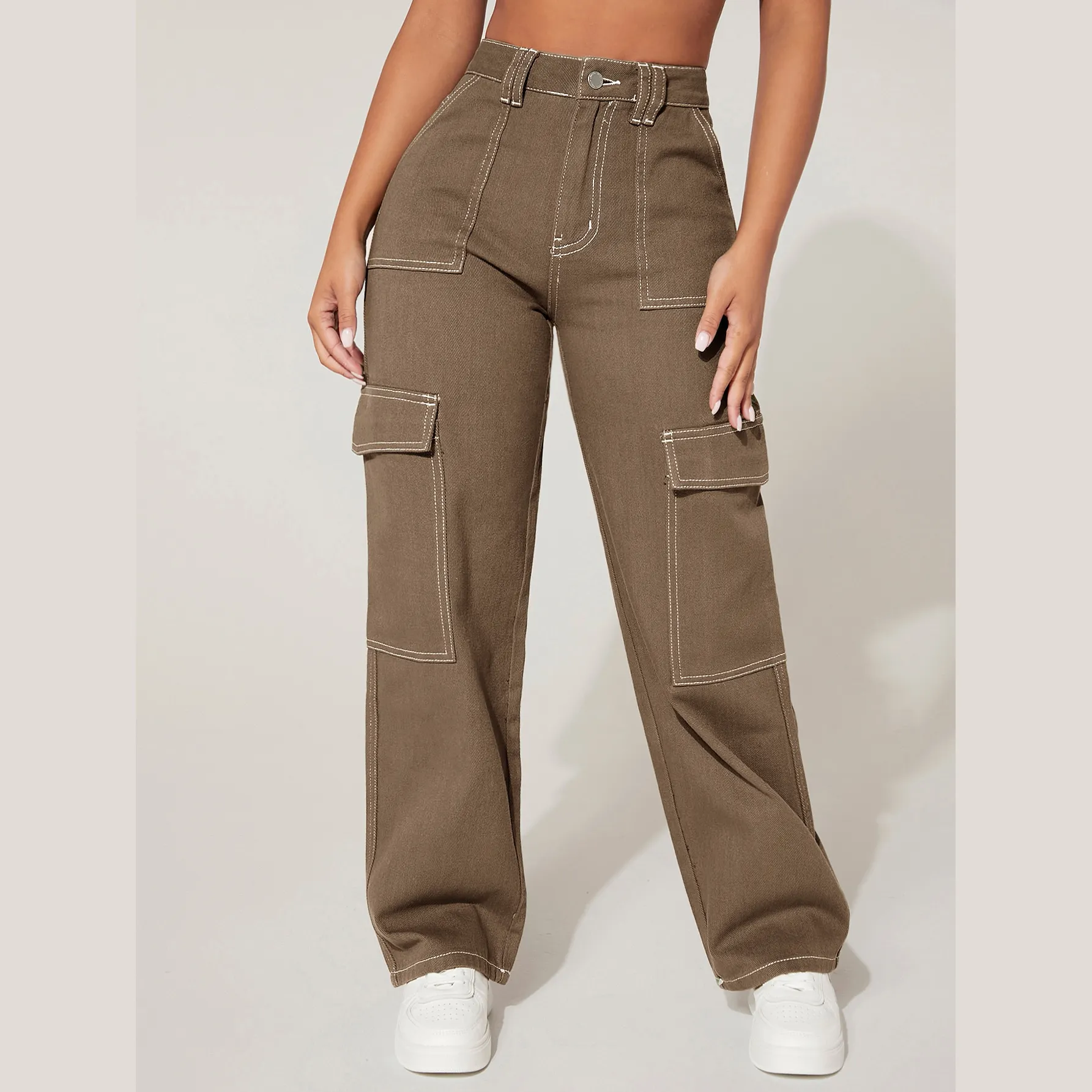 Wide straight Hot Selling Boyfriend Denim Vintage Women Jeans High Quality Jeans Asymmetrical Waist Pants Denim Jeans